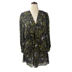 Zara Green Printed Dress - Size XXL - New With Tags (NWT)